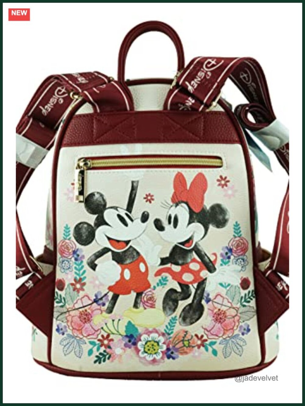 Vegan Leather Mini Backpack Disney Mickey Minnie Mouse Purse View 5